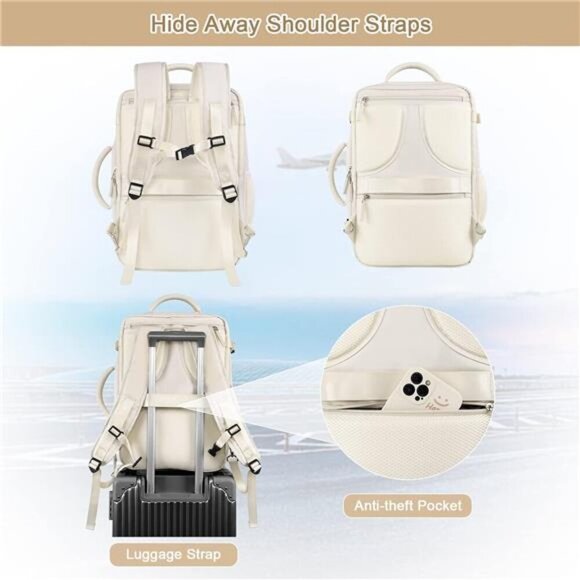 Travel Backpack for Women, Expandable 40L Carry on Flight Approved Backpack main image 4
